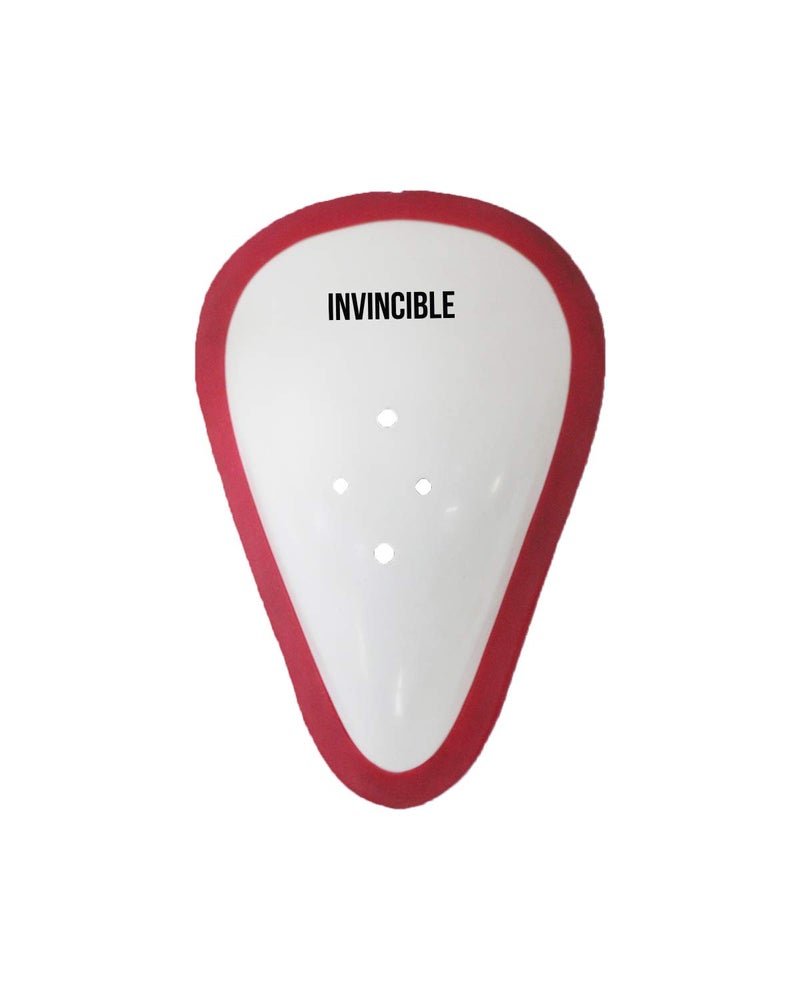 Invincible Combat Abdominal Guard White Red - Image 1