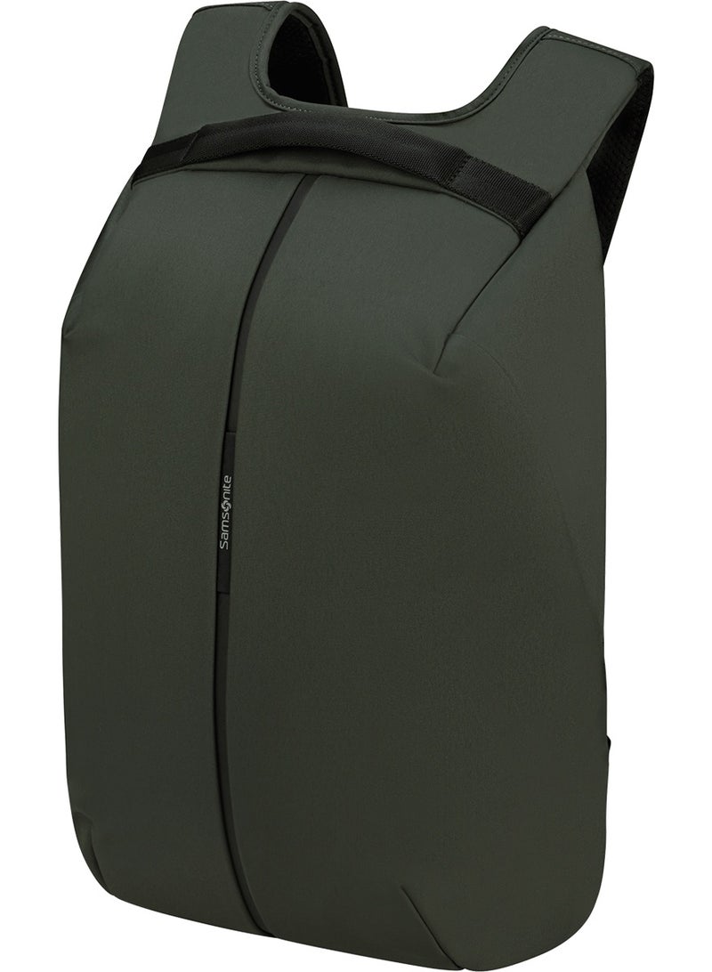 Samsonite Securipak 15.6" Laptop Backpack Polyester, Green|Ergo Back & Shoulder|RFID Protection|Bottle Holder|Smart Sleeve|Back Open Design|Anti-Cut Lining - 2 Years International Warranty - Image 1