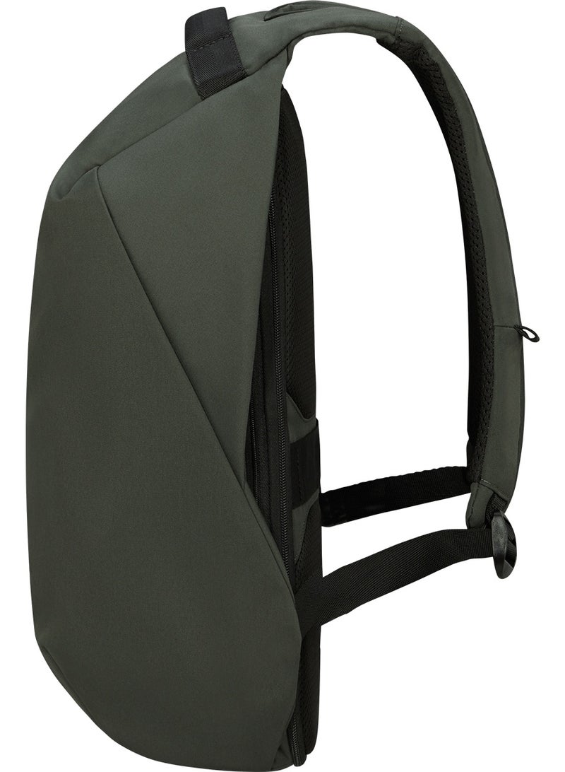 Samsonite Securipak 15.6" Laptop Backpack Polyester, Green|Ergo Back & Shoulder|RFID Protection|Bottle Holder|Smart Sleeve|Back Open Design|Anti-Cut Lining - 2 Years International Warranty - Image 2