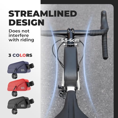 ROCKBROS Bike Frame Bag with Magnetic Flap Top Tube Bike Bag Waterproof Bike Packing Cycling Tools Storage Bag for MTB Road Bike - Image 5