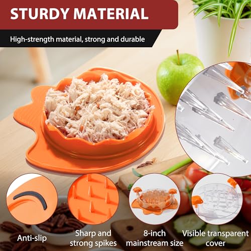 Li & Zhao Li&Zhao Chicken Shredder Tool Twist - Meat Shredder Tool Twist 7.9" Large Chicken Breast Shredder for Pork, Beef, Chicken Kitchen (Orange) - Image 5