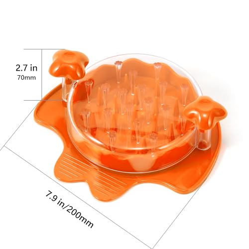 Li & Zhao Li&Zhao Chicken Shredder Tool Twist - Meat Shredder Tool Twist 7.9" Large Chicken Breast Shredder for Pork, Beef, Chicken Kitchen (Orange) - Image 3