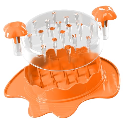 Li & Zhao Li&Zhao Chicken Shredder Tool Twist - Meat Shredder Tool Twist 7.9" Large Chicken Breast Shredder for Pork, Beef, Chicken Kitchen (Orange) - Image 1