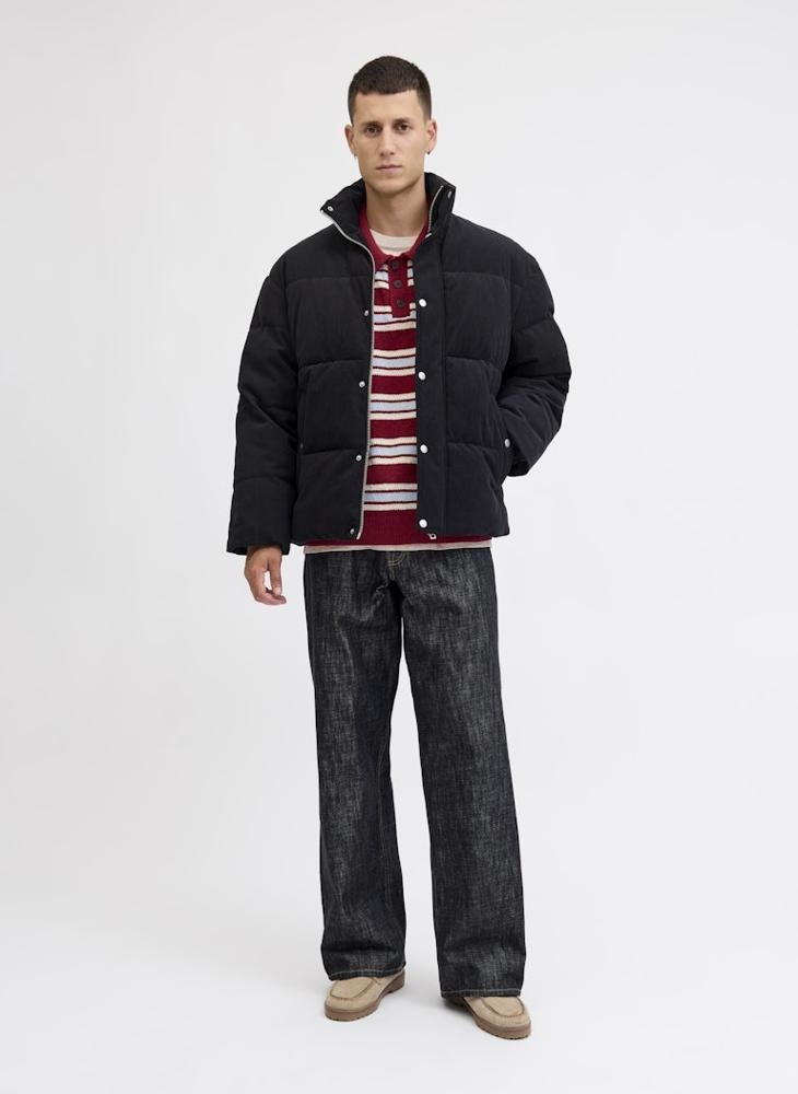 JACK & JONES Casual Corduroy Puffer Jacket - Image 4