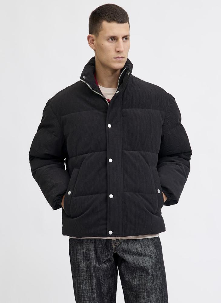 JACK & JONES Casual Corduroy Puffer Jacket - Image 1