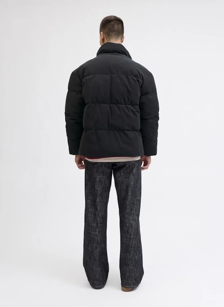 JACK & JONES Casual Corduroy Puffer Jacket