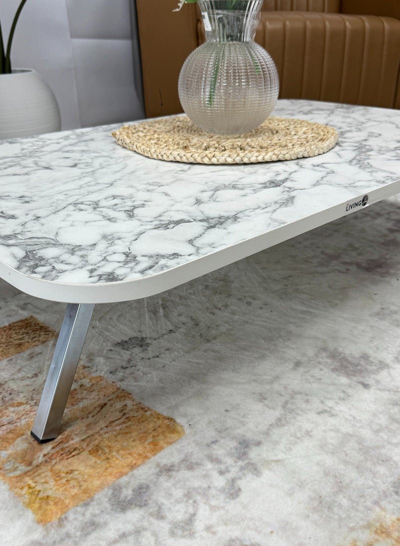 Living Modern Rectangular Floor Table | The Smart Space-Saving Table | Portable Table for Trips - Image 3