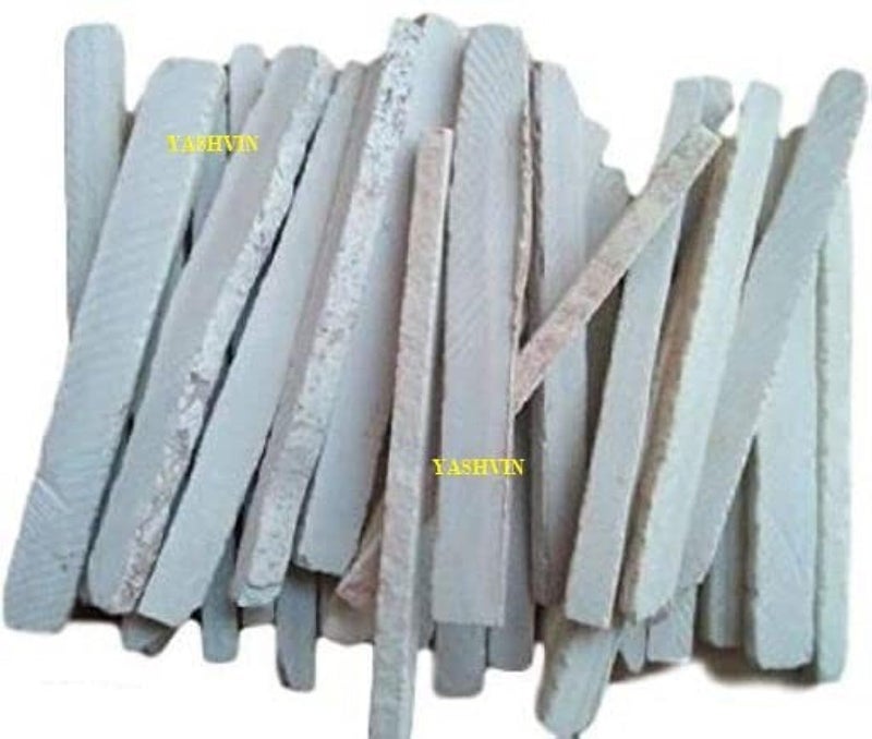 Yashvin RD Fun Writing Natural Earthy Slate Bar Natural Limestone Slate Chalk Pencil - Pack of 100 PCS (Saleti Chalk) |MJ45.1.116 - Image 2