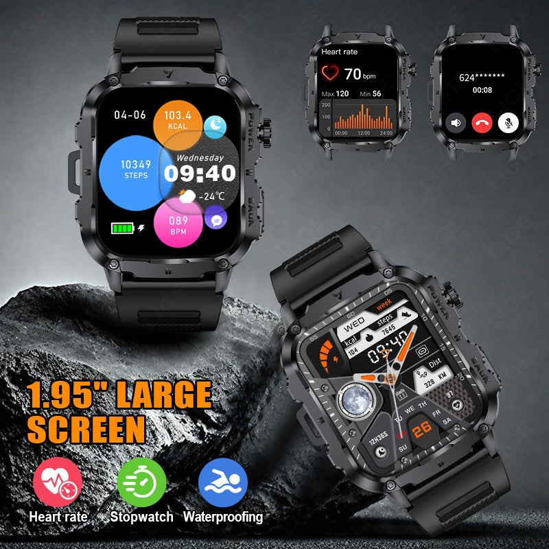 Lige/Lige Smart Watch Bluetooth Call Heart Rate Blood Oxygen Monitoring Multi-Sport Smart Watch - Image 3