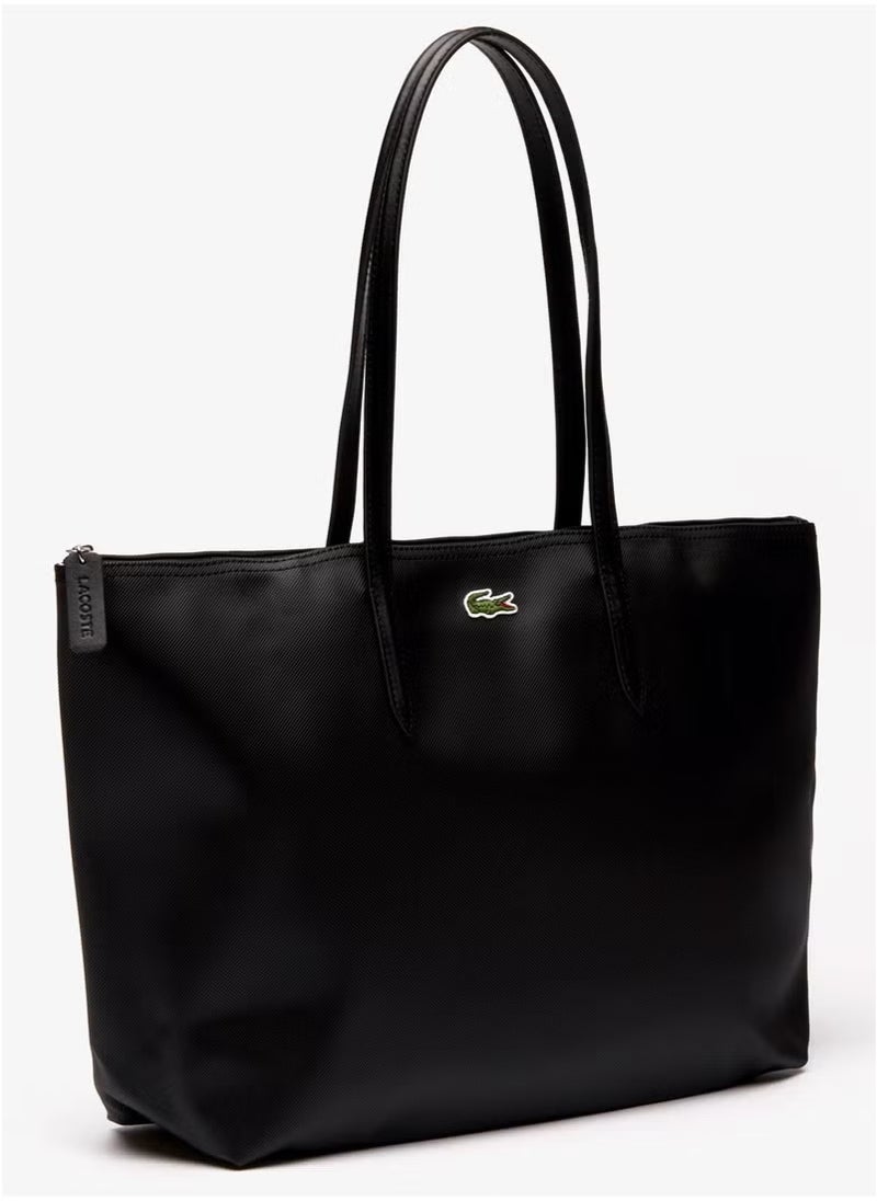 LACOSTE Lacoste bag Women's L12.12 Concept Fashion Versatile Large Capacity Large Size Zipper Handheld Shoulder Bag Tote Bag Large Black 45cm * 30cm * 12cm  - Image 2