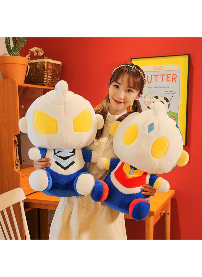 Generic - Ultraman Plush Toy Q Edition Ultraman Pillow Pillow Large Ornaments Doll For Boys Ultraman Gift-Color:Blue Red [[rabbit Plush-Height:85cm [2.5kg - Image 1