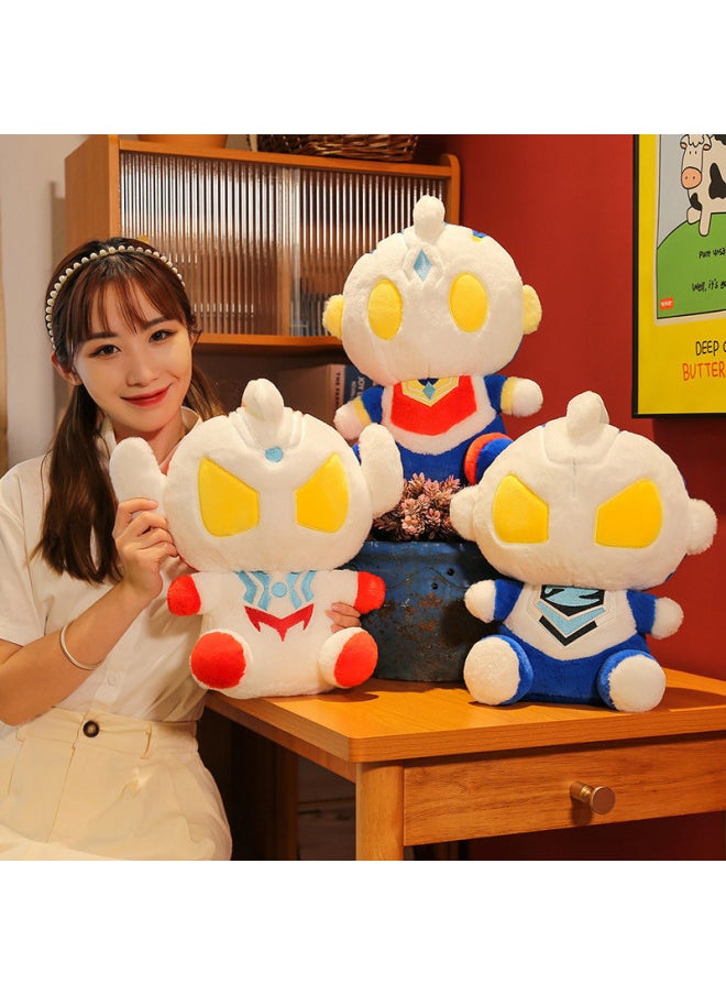 Generic - Ultraman Plush Toy Q Edition Ultraman Pillow Pillow Large Ornaments Doll For Boys Ultraman Gift-Color:Blue Red [[rabbit Plush-Height:85cm [2.5kg - Image 1