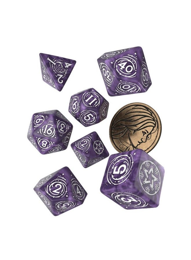 Q WORKSHOP Q-Workshop Witcher Dice Set. Yennefer - Lilac And Gooseberries - Image 3