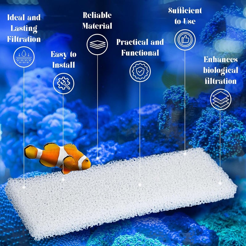 Nosiny 20 Pieces Filter Foam Pad Compatible with Fluval U3 Underwater Sponge Aquarium Underwater Filter Accessories Compatible for Aquarium Fish Tank - Image 5