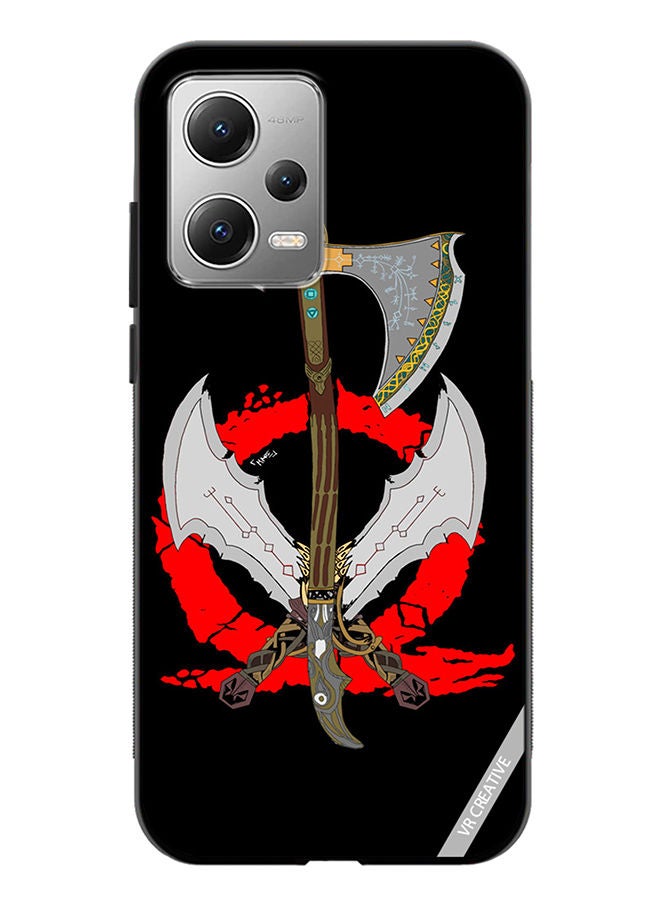 VR CREATIVE Protective Case Cover For Xiaomi Redmi Note 12 God Of War Weapons Design Multicolour - Image 1