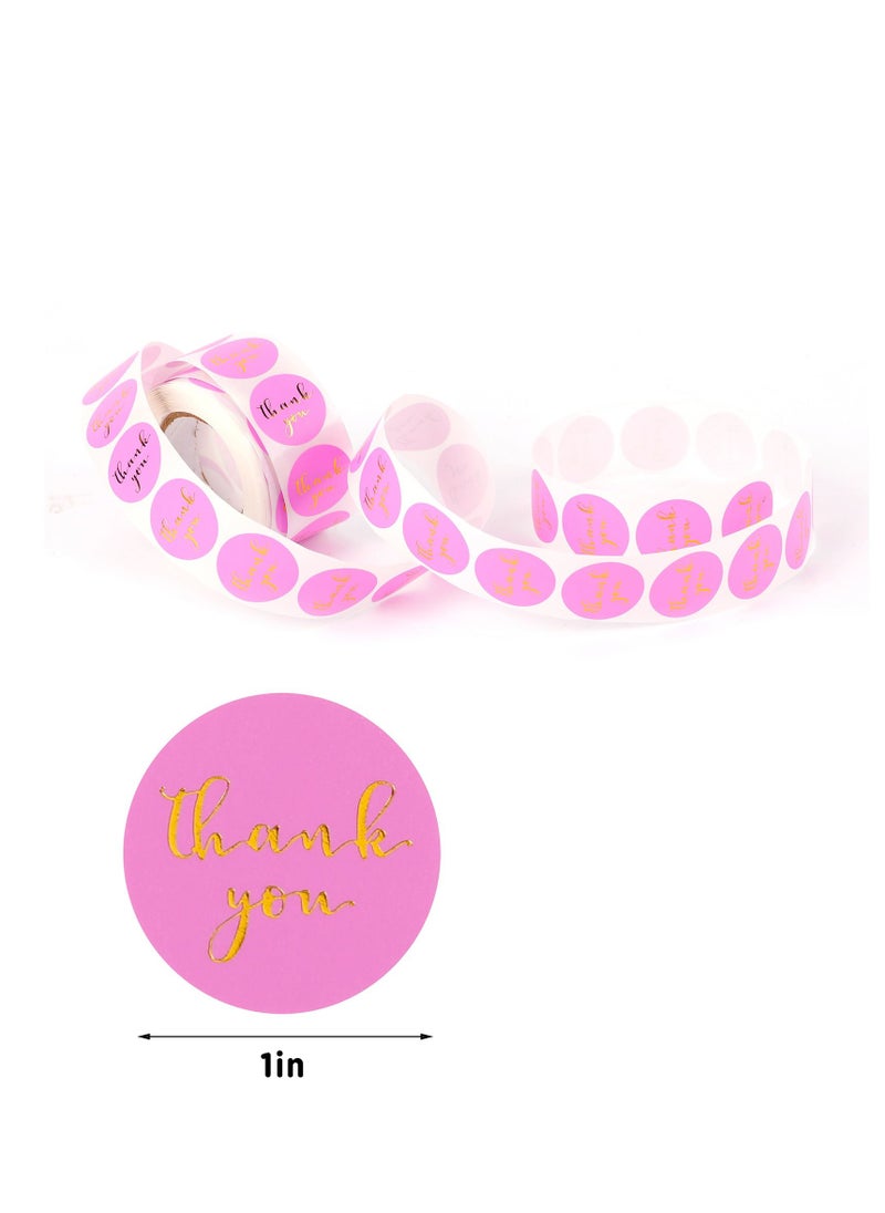 Grab Mantra Thankyou Label Stickers 4 Rolls 2000Pcs 1 inch For Gift Wrapping Envelope Seals And Small Businesses  - Image 2