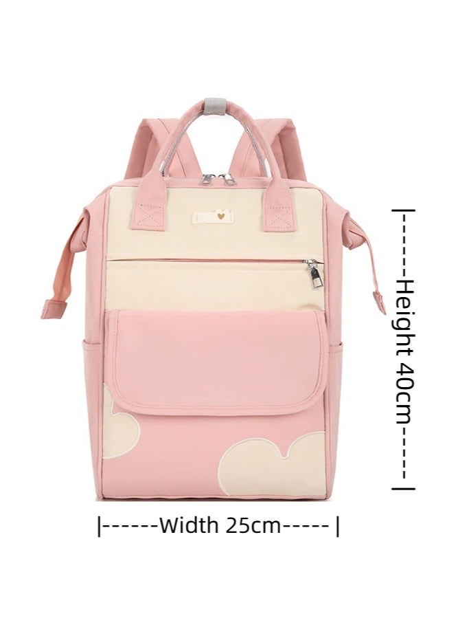 Multi Compartment Mommy Backpack Waterproof Stain Resistant with Hidden Pockets Portable Travel Nappy Backpack for Outdoor Use - Image 3