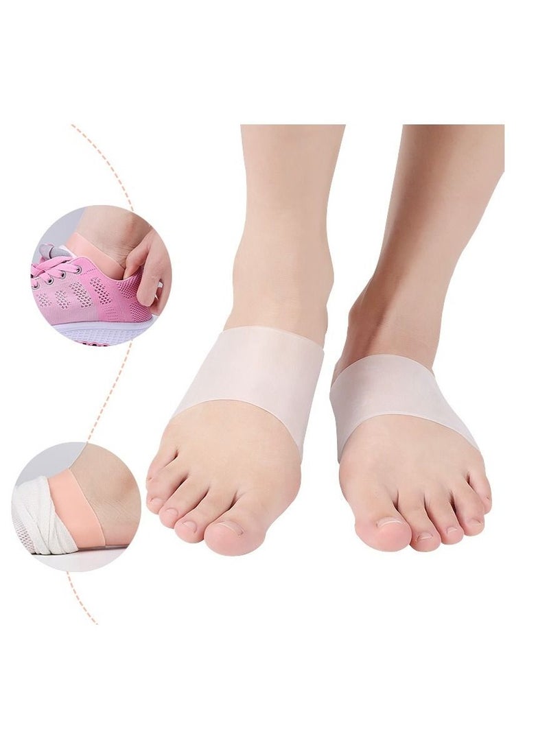 One pair arch support soft gel plantar fasciitis sleeves for flat foot pain relief for men women size s