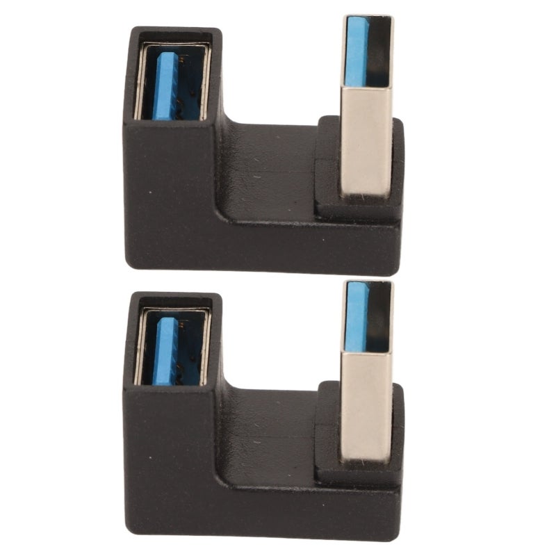 محول USB 3.0 ذكر إلى أنثى من سبائك الألومنيوم - نقل بيانات بسرعة 10 جيجابت في الثانية - تبديد سريع للحرارة - محول USB بزاوية قائمة للاستخدام المنزلي والمكتبي - Image 2