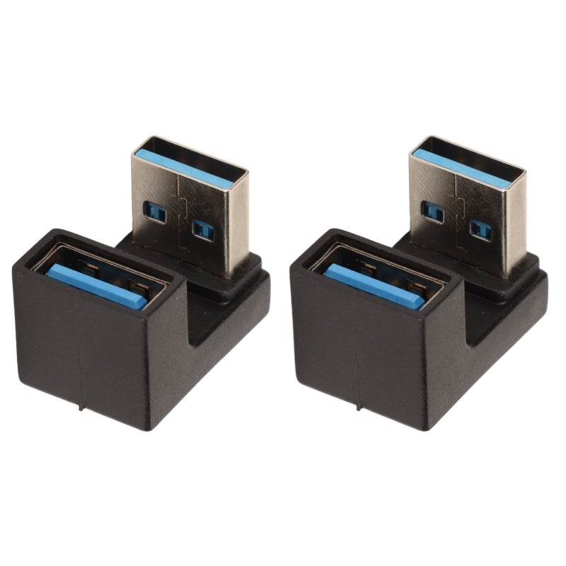 محول USB 3.0 ذكر إلى أنثى من سبائك الألومنيوم - نقل بيانات بسرعة 10 جيجابت في الثانية - تبديد سريع للحرارة - محول USB بزاوية قائمة للاستخدام المنزلي والمكتبي - Image 4