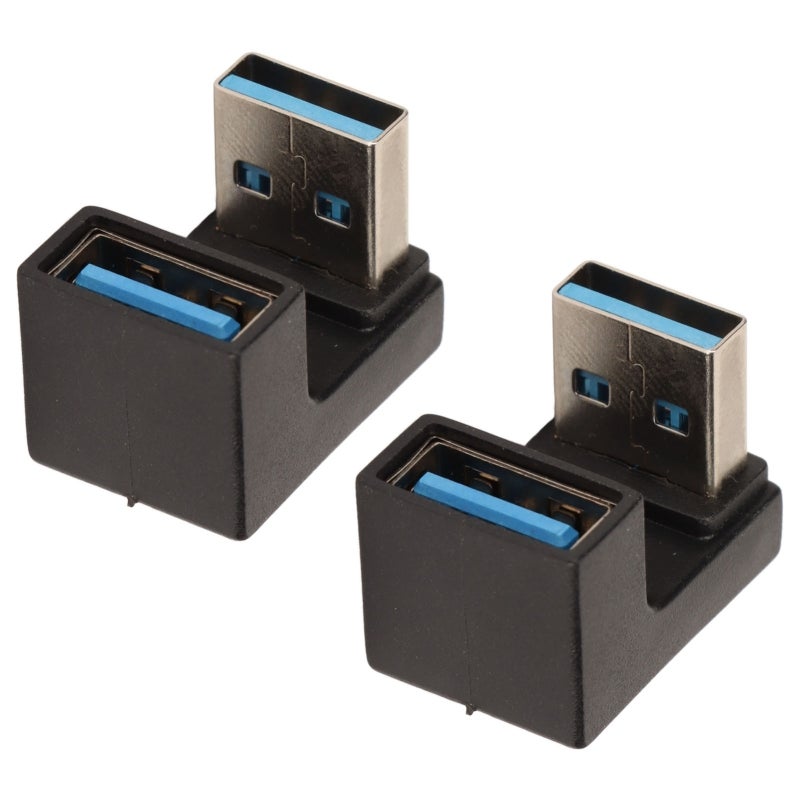 محول USB 3.0 ذكر إلى أنثى من سبائك الألومنيوم - نقل بيانات بسرعة 10 جيجابت في الثانية - تبديد سريع للحرارة - محول USB بزاوية قائمة للاستخدام المنزلي والمكتبي - Image 3