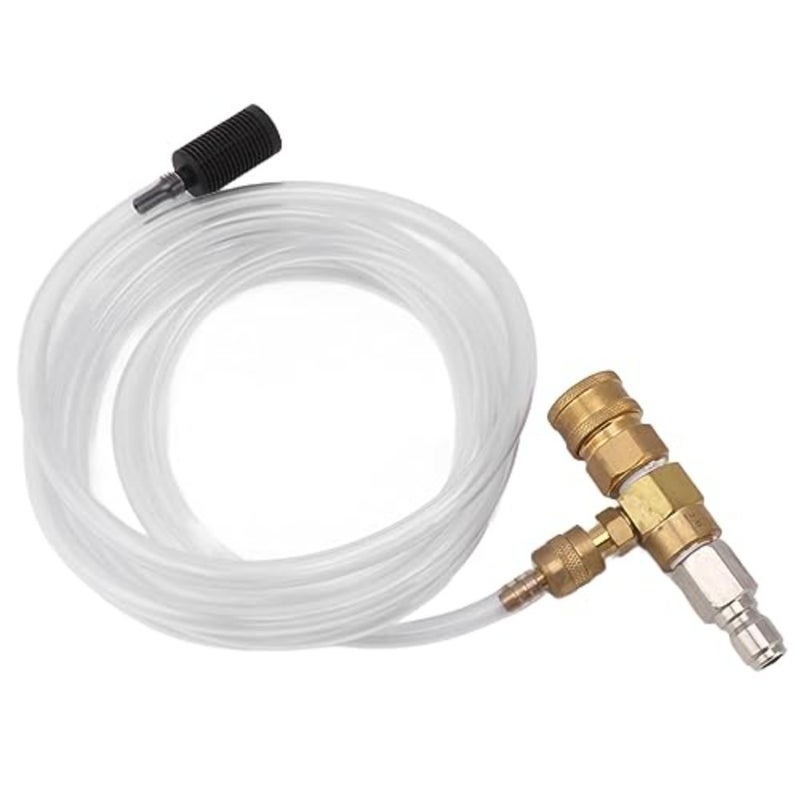 Pressure washer accessory for downstream soap injection, brass construction, black finish, precise dilution ratio control and compatible with cold/hot water - Image 5