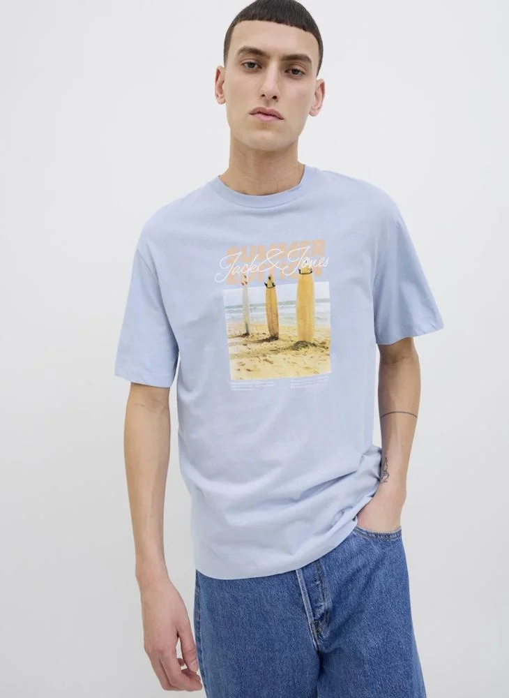 JACK & JONES JJPORTO TEE SS CREW NECK