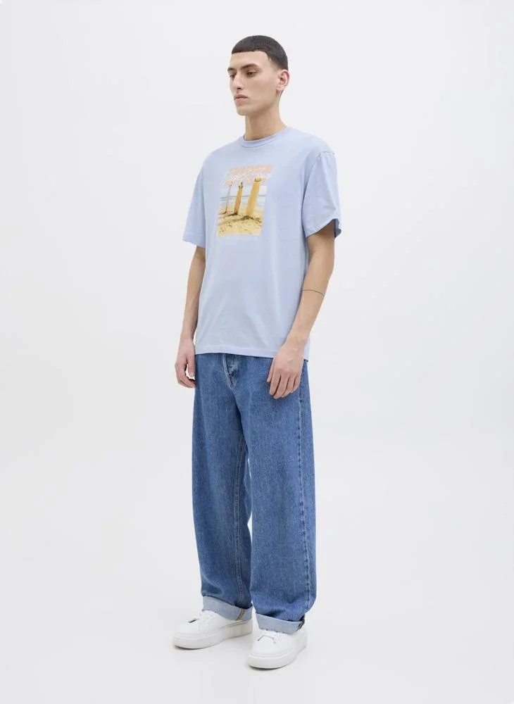 JACK & JONES JJPORTO TEE SS CREW NECK