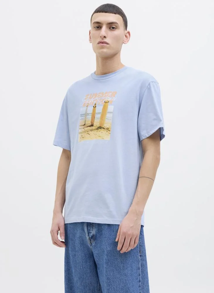 جاك اند جونز JJPORTO TEE SS CREW NECK