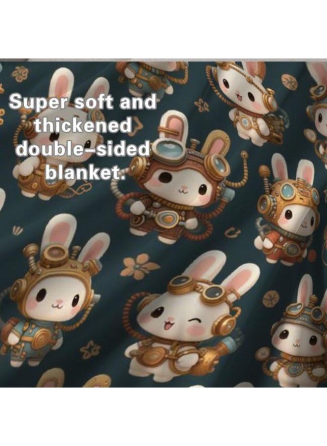 عام بطانية رقيقة من الفانيلا الكرتونية للأطفال والرضع (دافئة ومريحة، ومناسبة للنوم والألعاب) 70 سم * 100 سم - Image 5