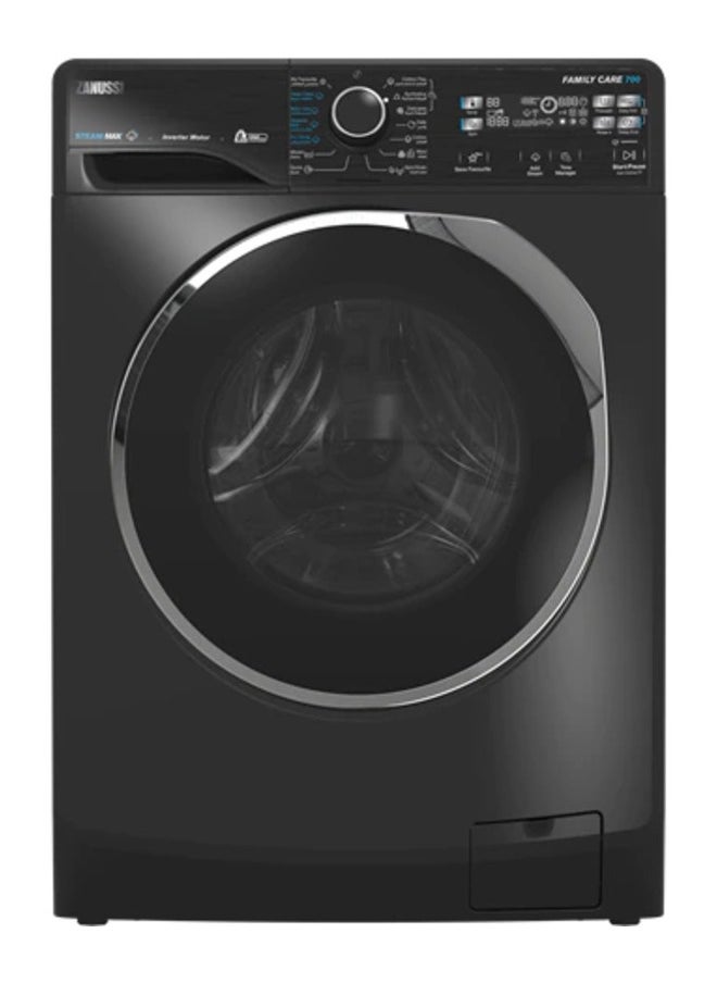 ZANUSSI Zanussi Steammax Washing Machine, 8 Kg, Black - ZWF8221BL7 