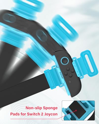 Semaiki Wristband for Switch 2 Joycons,Elastic Wrist Strap for Switch 2 Joycon,Switch 2 Accessories for Just Dance 2026/2025/2024,2 Packs - Image 2