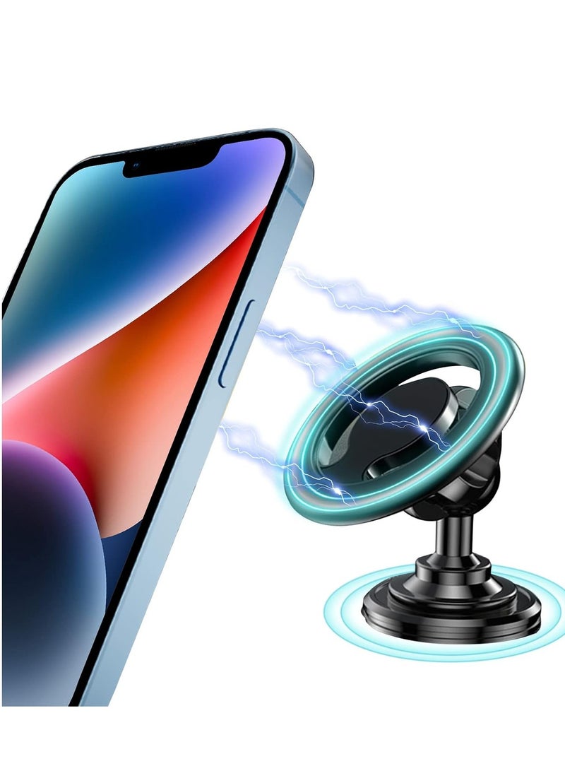 Magnetic Car Phone Holder Compatible with MagSafe - Dashboard & Air Vent Installation - Image 1