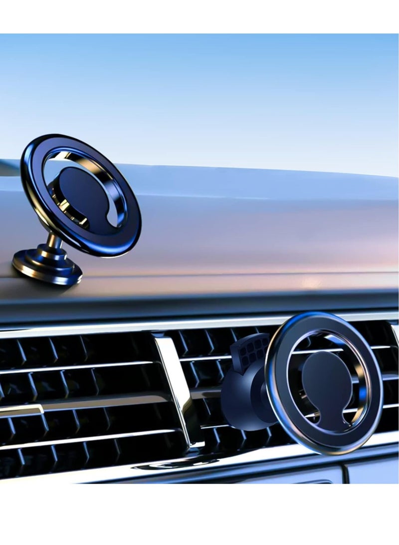 Magnetic Car Phone Holder Compatible with MagSafe - Dashboard & Air Vent Installation - Image 2