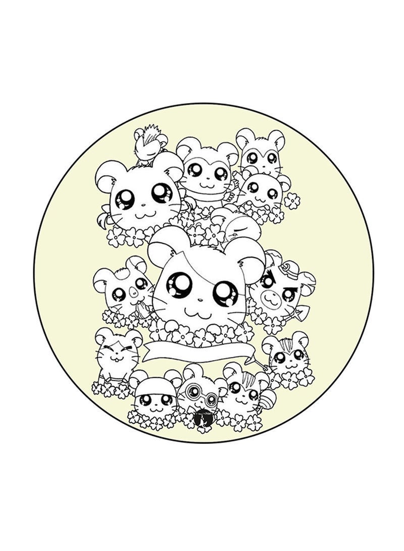 RKN Anime Hamtaro Printed Pin Multicolour - Image 1