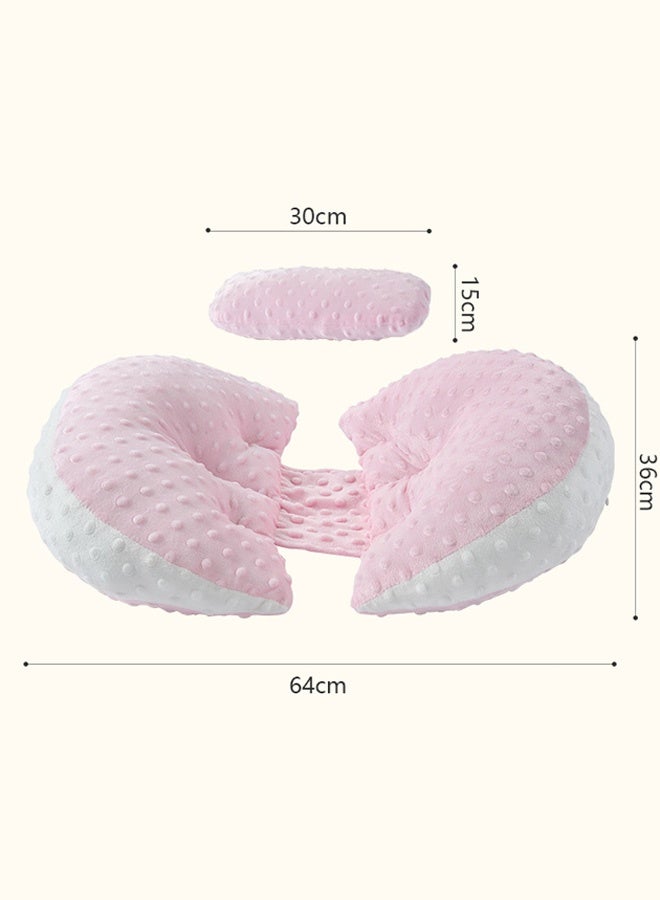 Home Pregnancy Pillow for Sleeping Portable, Maternity Pillow for Side Sleeper, Travel Wedge Pillow, Body Pillow Support for Back, Belly, with Removable Cover, Pink - Image 2