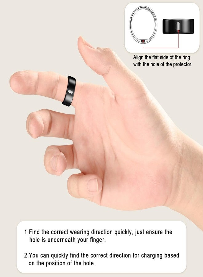 ZOOROO 3 Pack Cover Compatible with Ultrahuman Ring Air, Surport Charging with Cover on, Anti-Scratch TPU Ultra Human Ring Protector for Women Men - Image 3