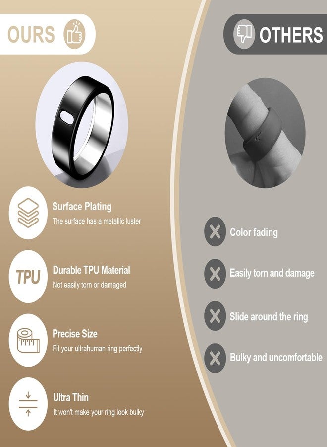 ZOOROO 3 Pack Cover Compatible with Ultrahuman Ring Air, Surport Charging with Cover on, Anti-Scratch TPU Ultra Human Ring Protector for Women Men - Image 5