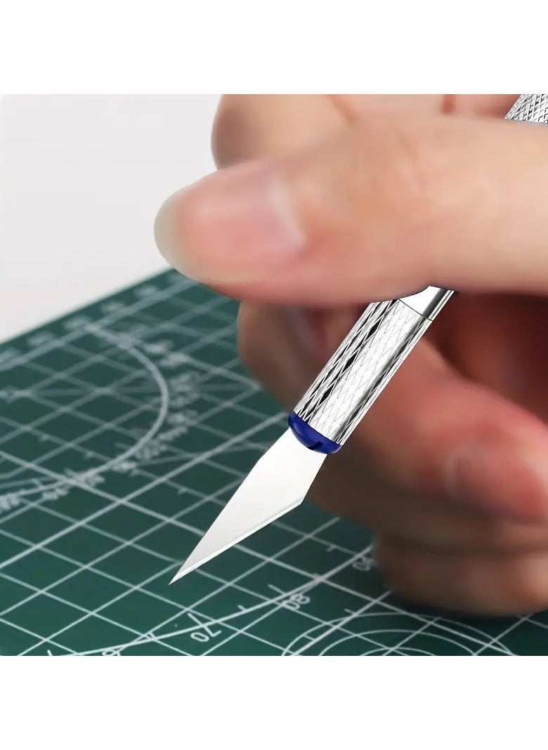 QUALITY - 13pcs Metal Carving Knife Pen Art Seal Cutting Manual Combination Paper Cuttings Non-Slip Gadget DIY Precision Repair Tool - Image 1