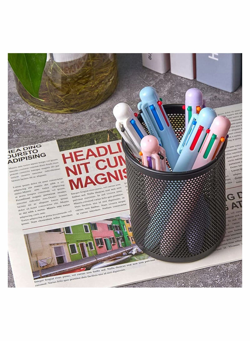 Y&D Multicolor Ballpoint Pens 18 Packs Original 0.5mm 6in1 Pen Colourful Barrel Retractable for Office School Supplies Students Children Gift 6Color - Image 5