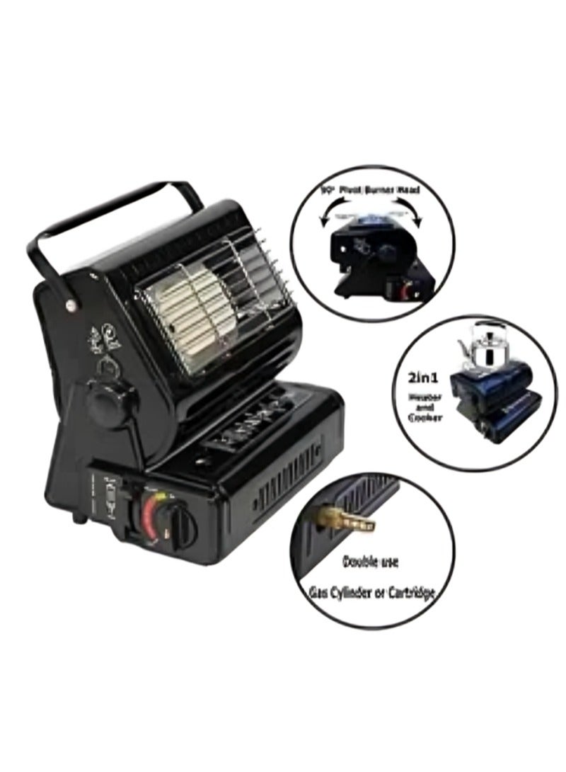 Generic A Portable Heater and Heater For Trips That Works With A Laurel Box Black Color  - Image 3