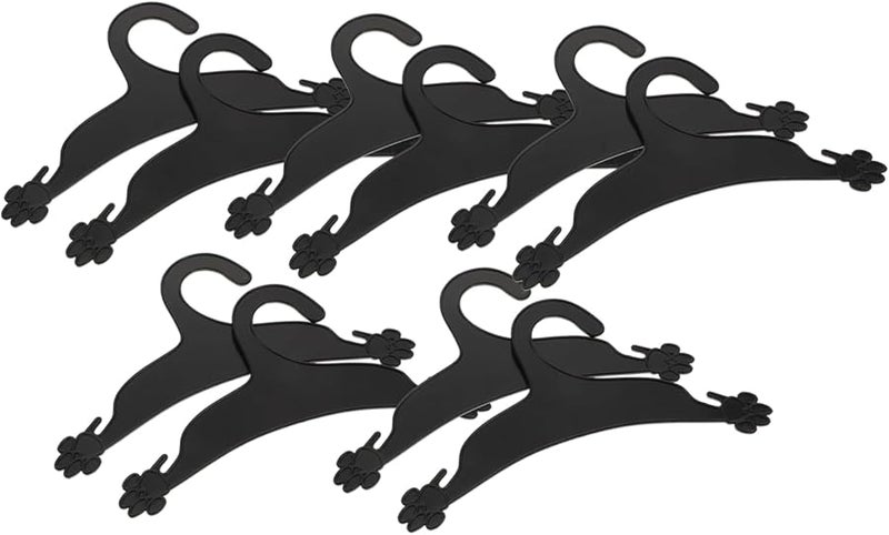 GANAZONO 10 حزمة من علاقات ملابس كفوف الكلاب رف ملابس الحيوانات الأليفة المقاوم للرياح 22.5 × 12.5 سم - Image 2