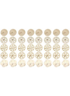Toyvian Toyvian 40 Pieces Wooden Wooden Spinning Tops Unfinished Wood Spinning Tops Kids Spinning Tops Toys Spinning Tops DIY  - Image 1