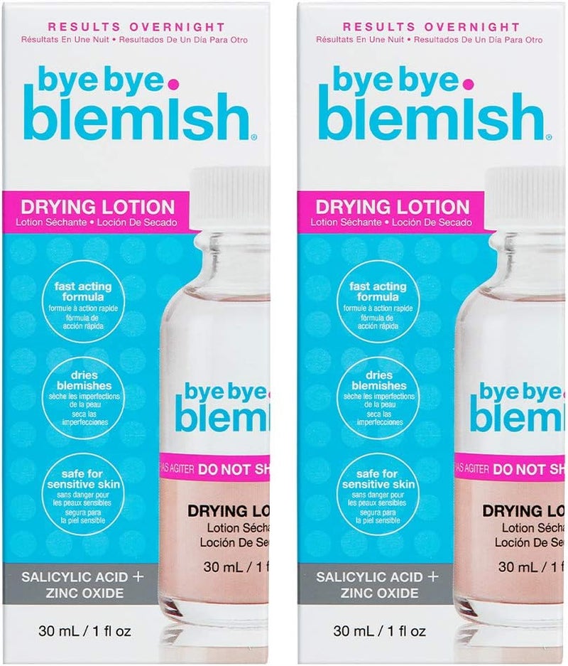 Bye Bye Blemish Acne Drying Lotion, 1oz x 2 Pack - Fast-Acting Spot Treatment for Clear Skin - Image 1