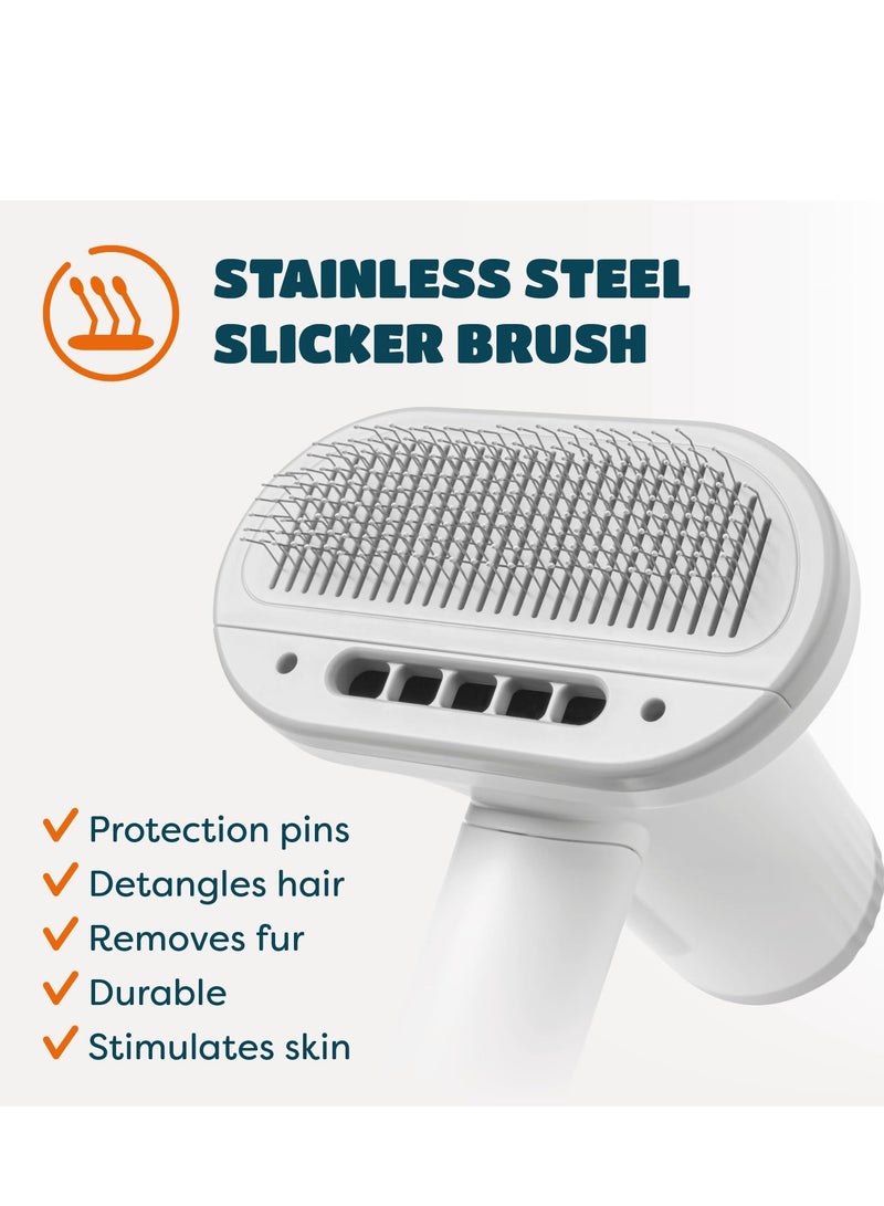 SOLARAE Pet Hair Dryer, 2-in-1 Pet Dryer with Slicker Brush,  Dog Hair Dryer,  Cat Dryer,  Dog Blow Dryer,  Pet Grooming Dryer,  For Small and Medium-Sized Pets - Image 3
