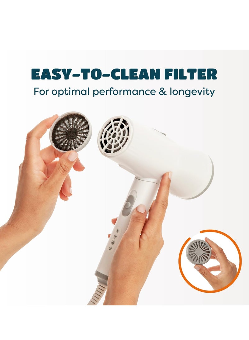 SOLARAE Pet Hair Dryer, 2-in-1 Pet Dryer with Slicker Brush,  Dog Hair Dryer,  Cat Dryer,  Dog Blow Dryer,  Pet Grooming Dryer,  For Small and Medium-Sized Pets - Image 4