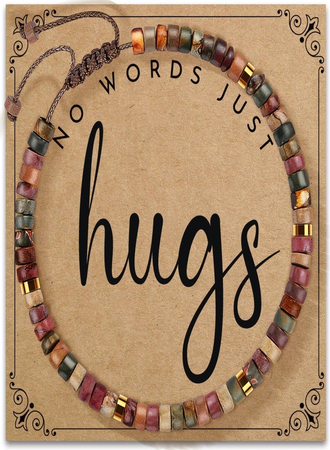 ZOKCC Inspirational Gifts Bracelets for Women - Healing Natural Stone Bracelets - Get Well Soon Gifts Cheer Up Gifts for Women Best Friends Sister - Image 1