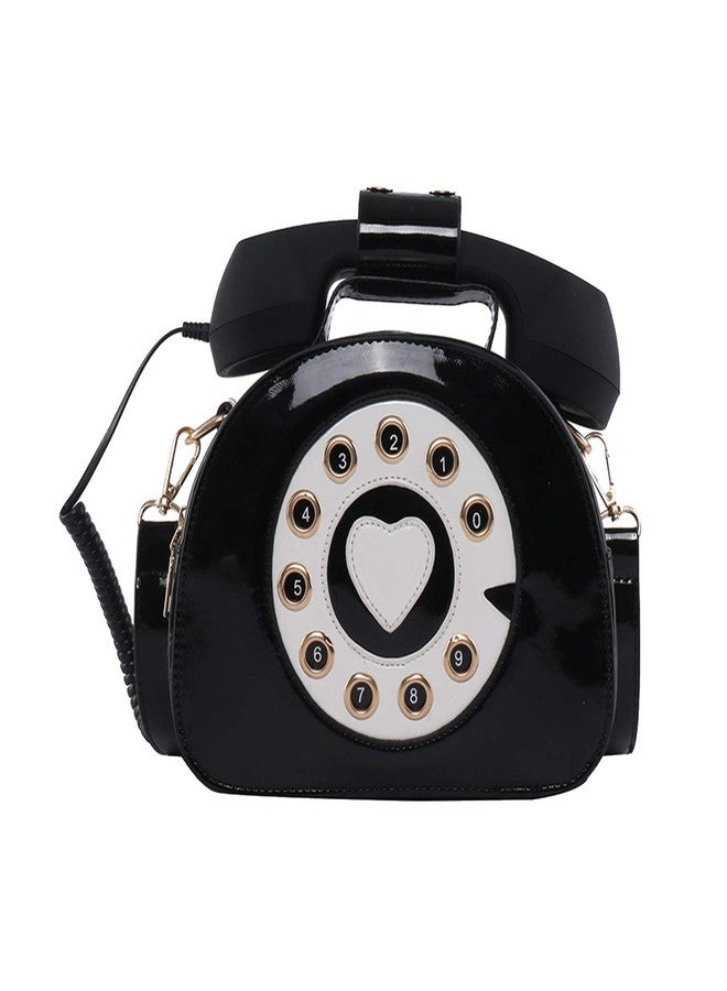 SUKUTU Telephone Shaped Purse Shoulder Crossbody Tote Bags Women Retro Phone Top-Handle Handbags for Girls - Image 1