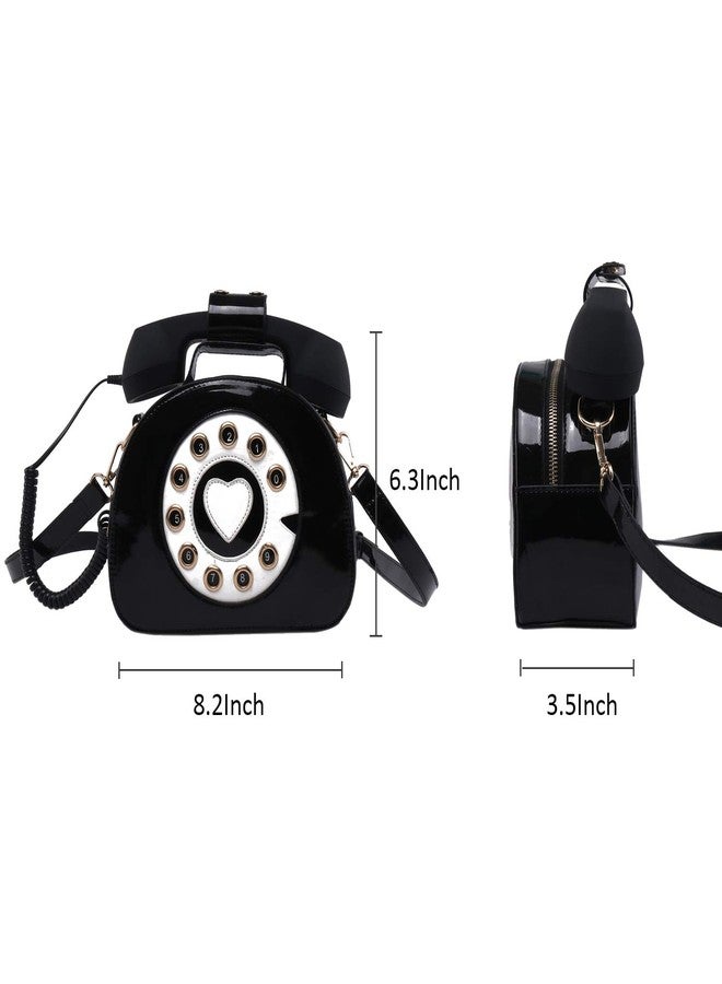 SUKUTU Telephone Shaped Purse Shoulder Crossbody Tote Bags Women Retro Phone Top-Handle Handbags for Girls - Image 2