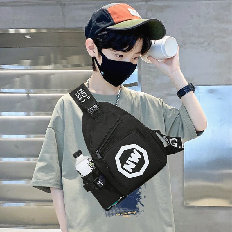 New Boys And Girls Fashionable Children'S Chest Bag Western Style Baby Shoulder Messenger Bag Children'S Travel Light Water Bottle Bag - Image 4